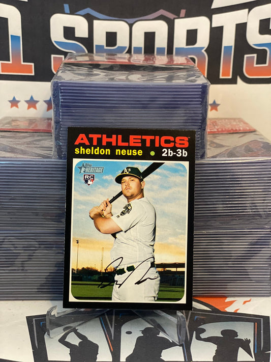 2020 Topps Heritage Sheldon Neuse Rookie #539