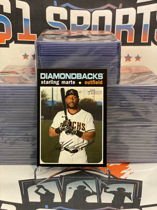 2020 Topps Heritage (Short Print) Starling Marte #703