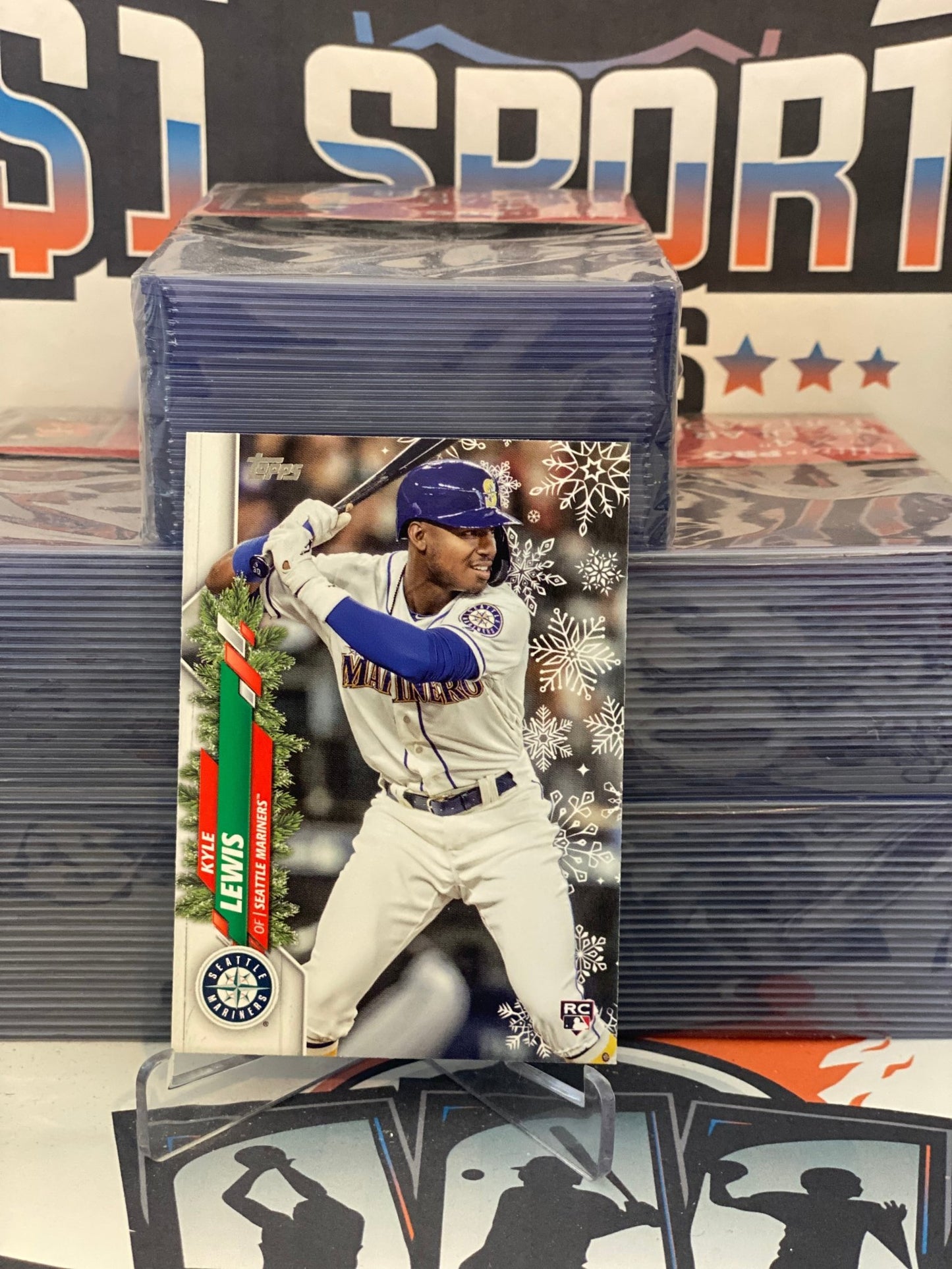 2020 Topps (Holiday) Kyle Lewis Rookie #H169