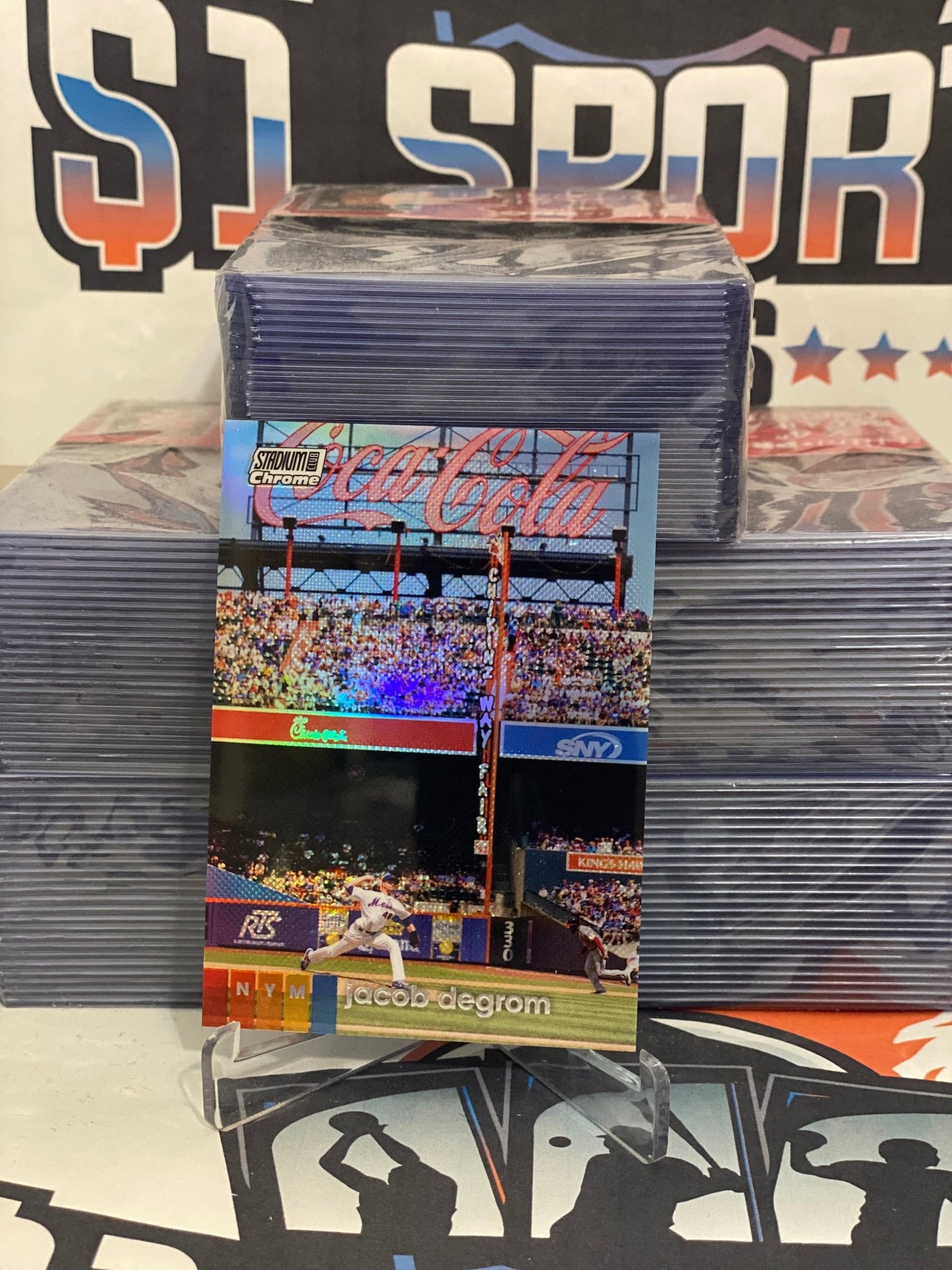 2020 Topps Stadium Club Chrome (Refractor) Jacob DeGrom #118