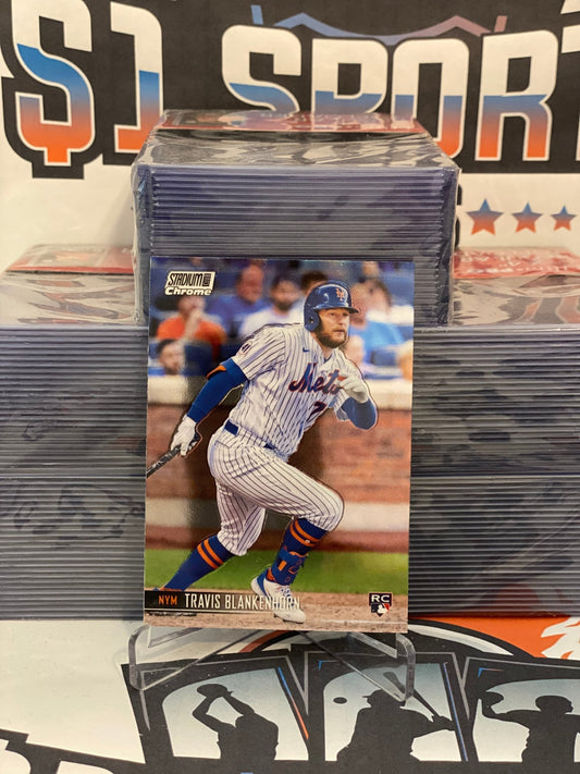 2020 Topps Stadium Club Chrome Travis Blankenhorn Rookie #365