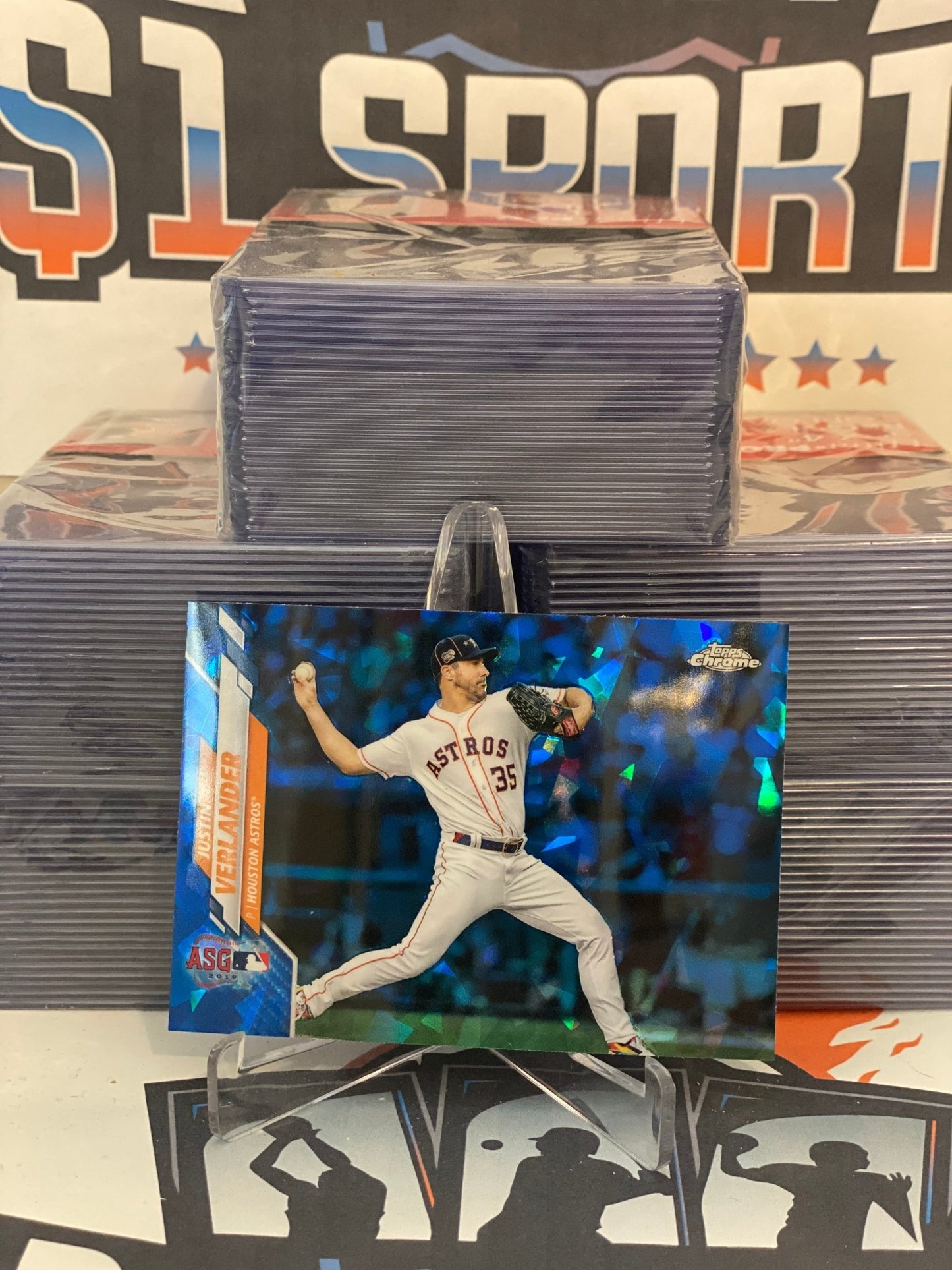 2020 Topps Update Chrome Sapphire (2019 MLB All-Star Game) Justin Verlander #U-194