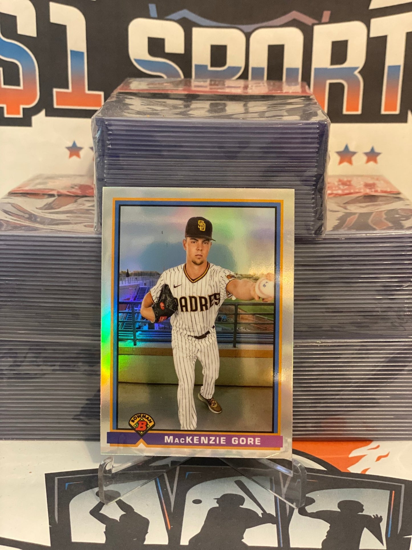 2021 Bowman Chrome (1991 Redux) MacKenzie Gore #91B-MG