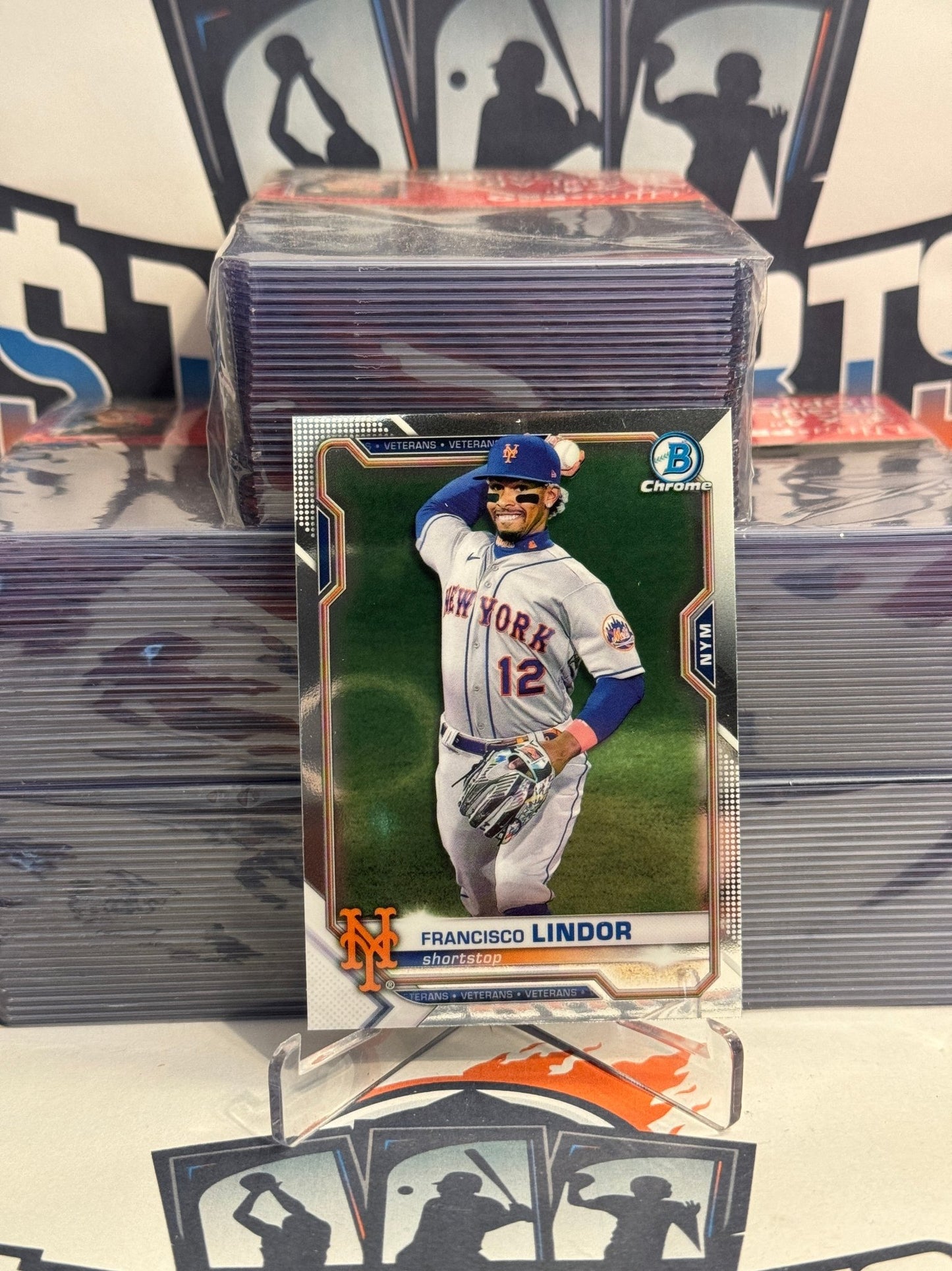 2021 Bowman Chrome Francisco Lindor #81