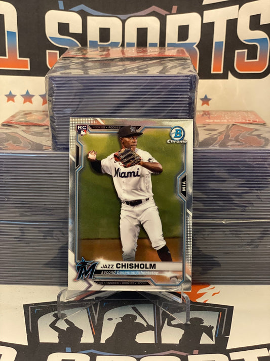 2021 Bowman Chrome Jazz Chisholm Jr. Rookie #57