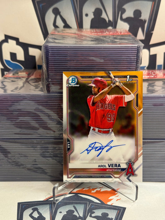 2021 Bowman Chrome Prospects (1st Bowman, Auto) Arol Vera #CPA-AVE