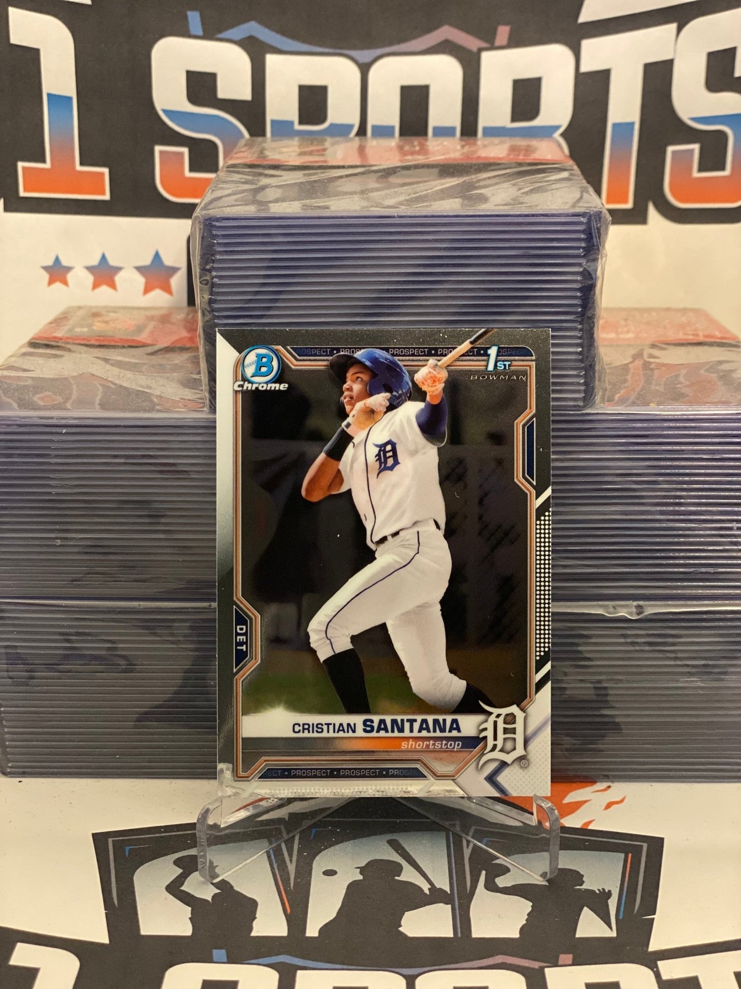 2021 Bowman Chrome Prospects (1st Bowman) Cristian Santana #BCP-186