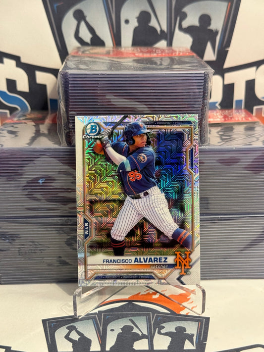 2021 Bowman Chrome Prospects (Mega Refractor) Francisco Alvarez #BCP-209