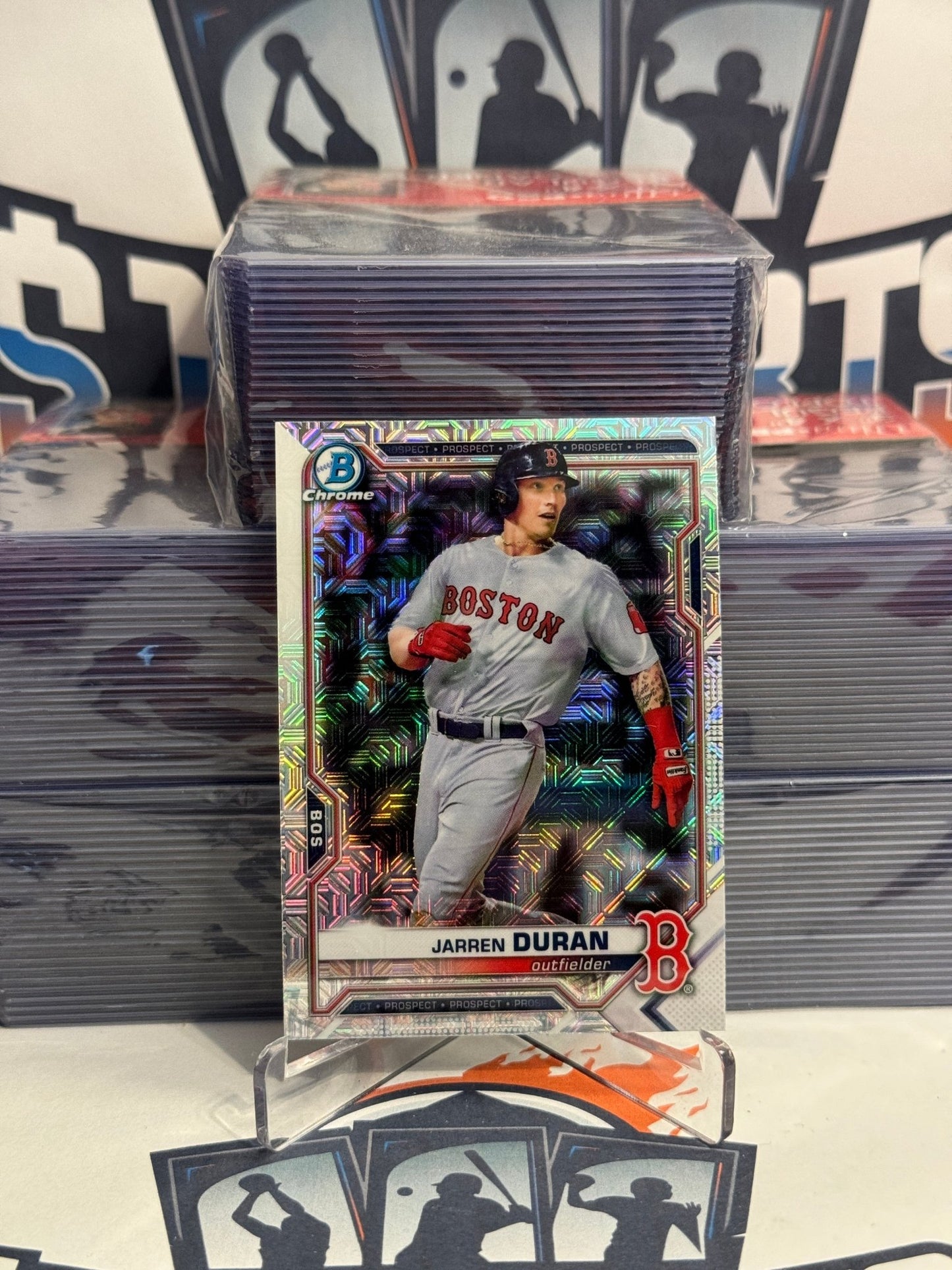 2021 Bowman Chrome Prospects (Mega Refractor) Jarren Duran #BCP-170