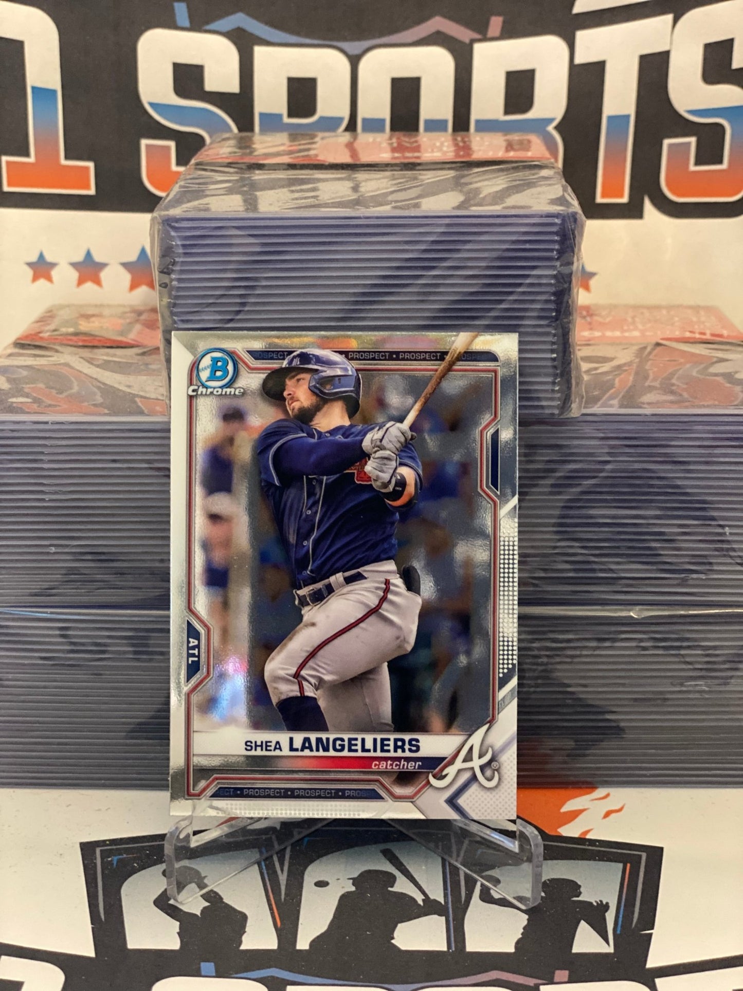 2021 Bowman Chrome Prospects Shea Langeliers #BCP-28