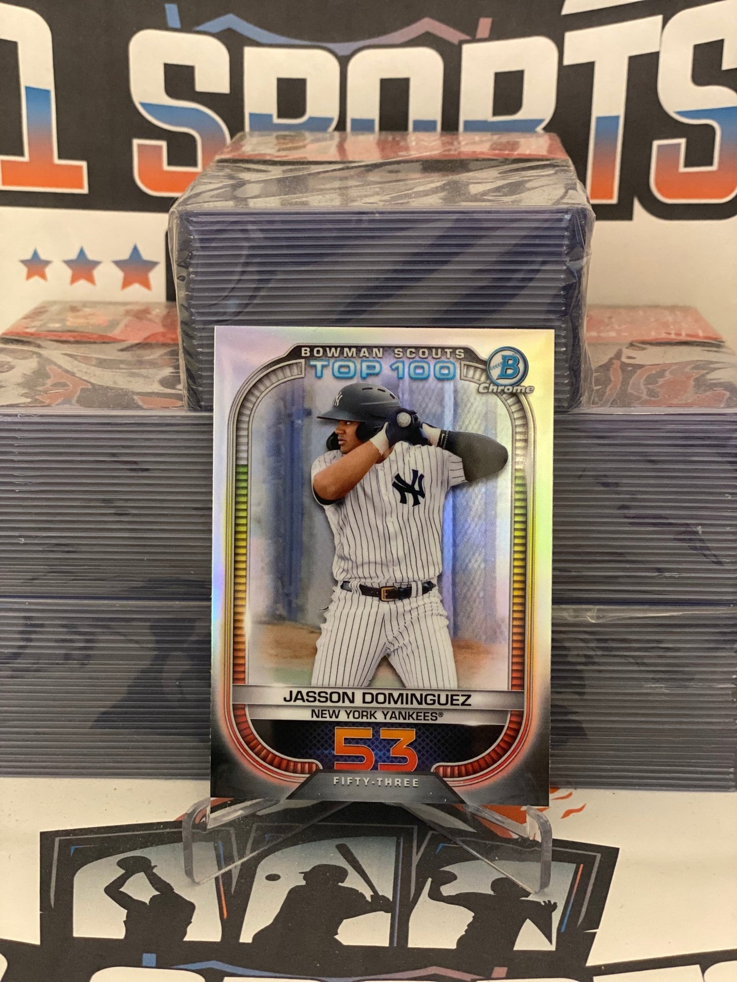 2021 Bowman Chrome (Top 100) Jasson Dominguez #BTP-53