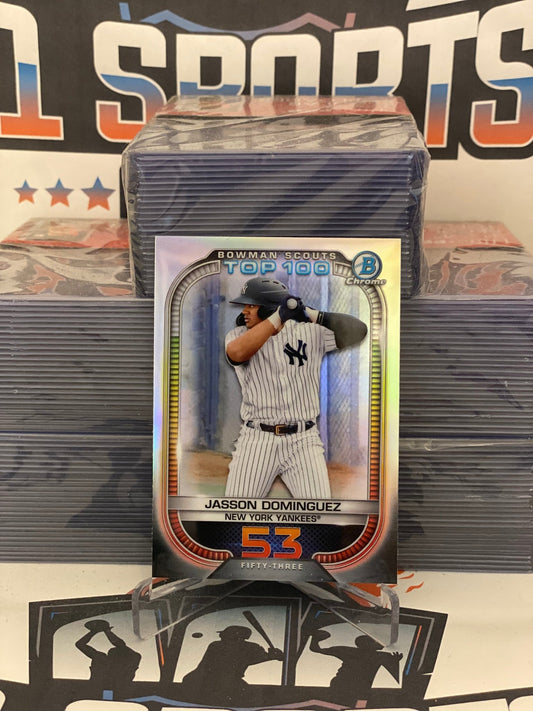 2021 Bowman Chrome (Top 100) Jasson Dominguez #BTP-53