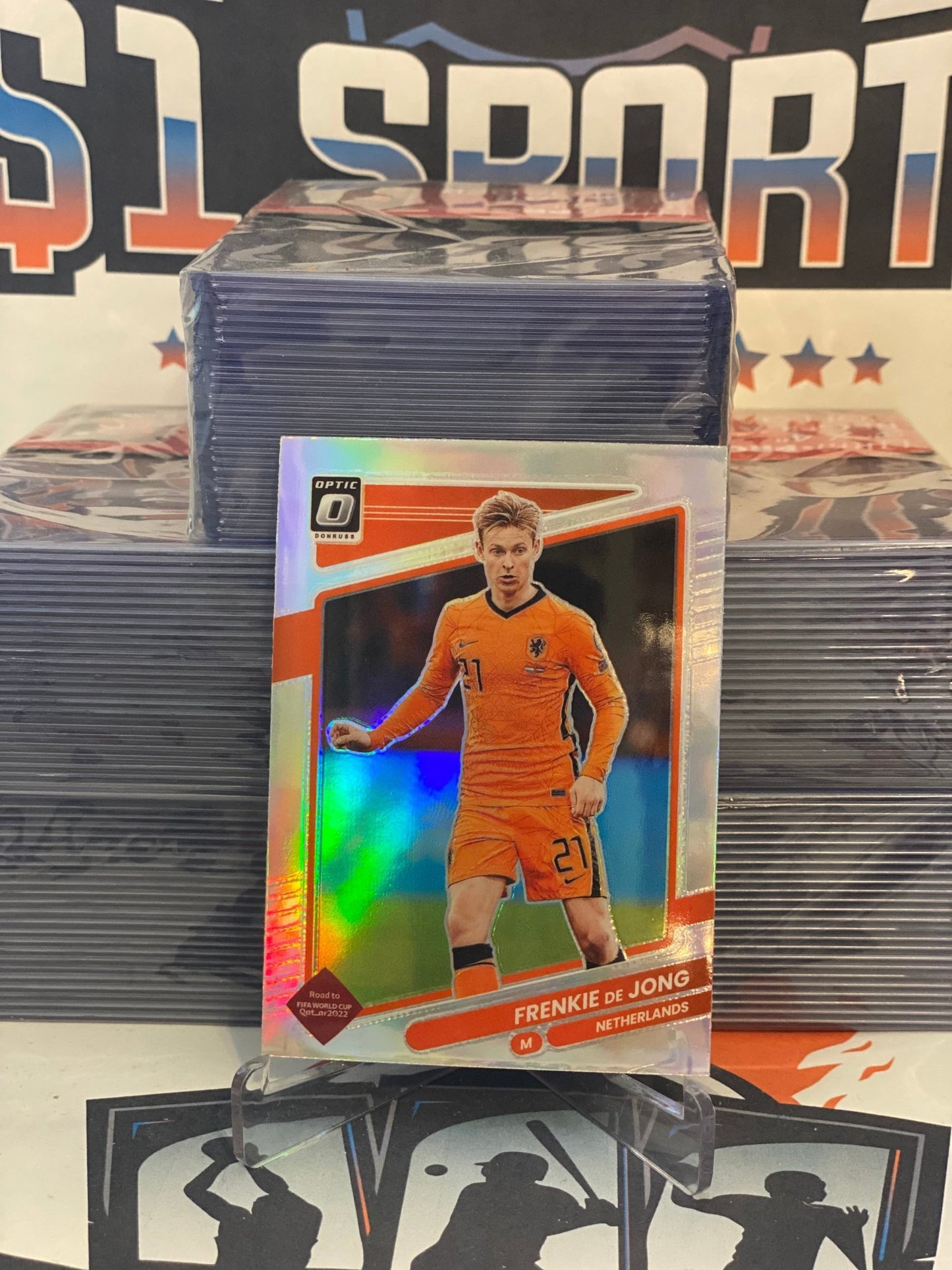 2021 Donruss FIFA World Cup (Holo Prizm, Optic) Frenkie De Jong #93