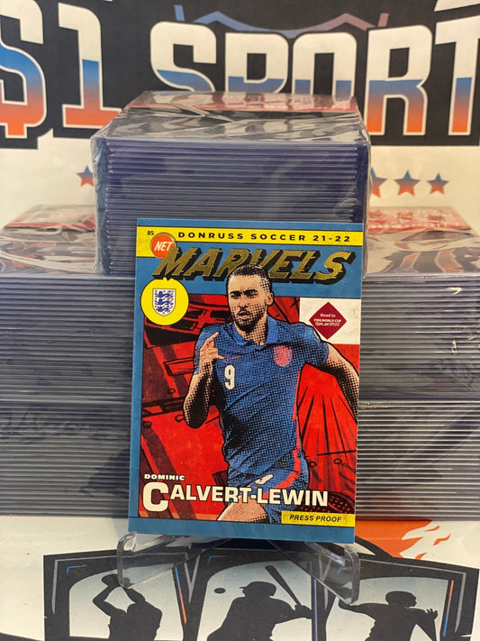2021 Donruss FIFA World Cup (Press Proof, Marvels) Dominic Calvert-Lewin #3