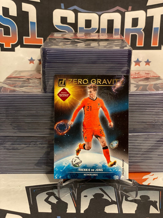 2021 Donruss FIFA World Cup (Press Proof, Zero Gravity) Frenkie De Jong #5