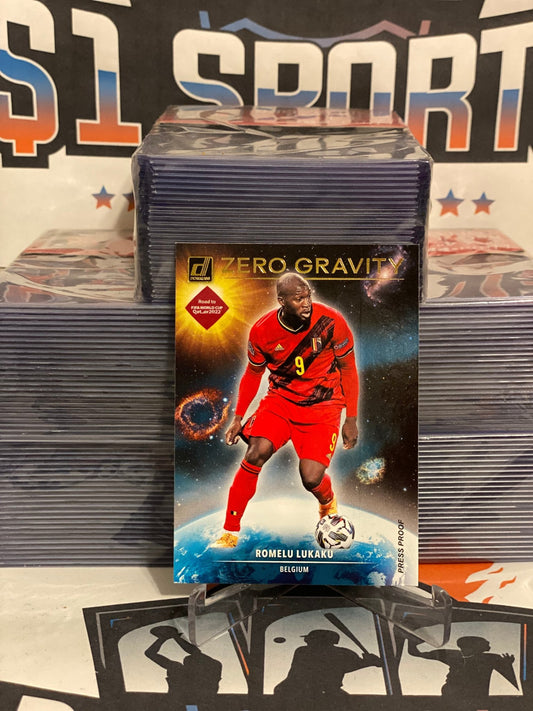 2021 Donruss FIFA World Cup (Press Proof, Zero Gravity) Romelu Lukaku #10