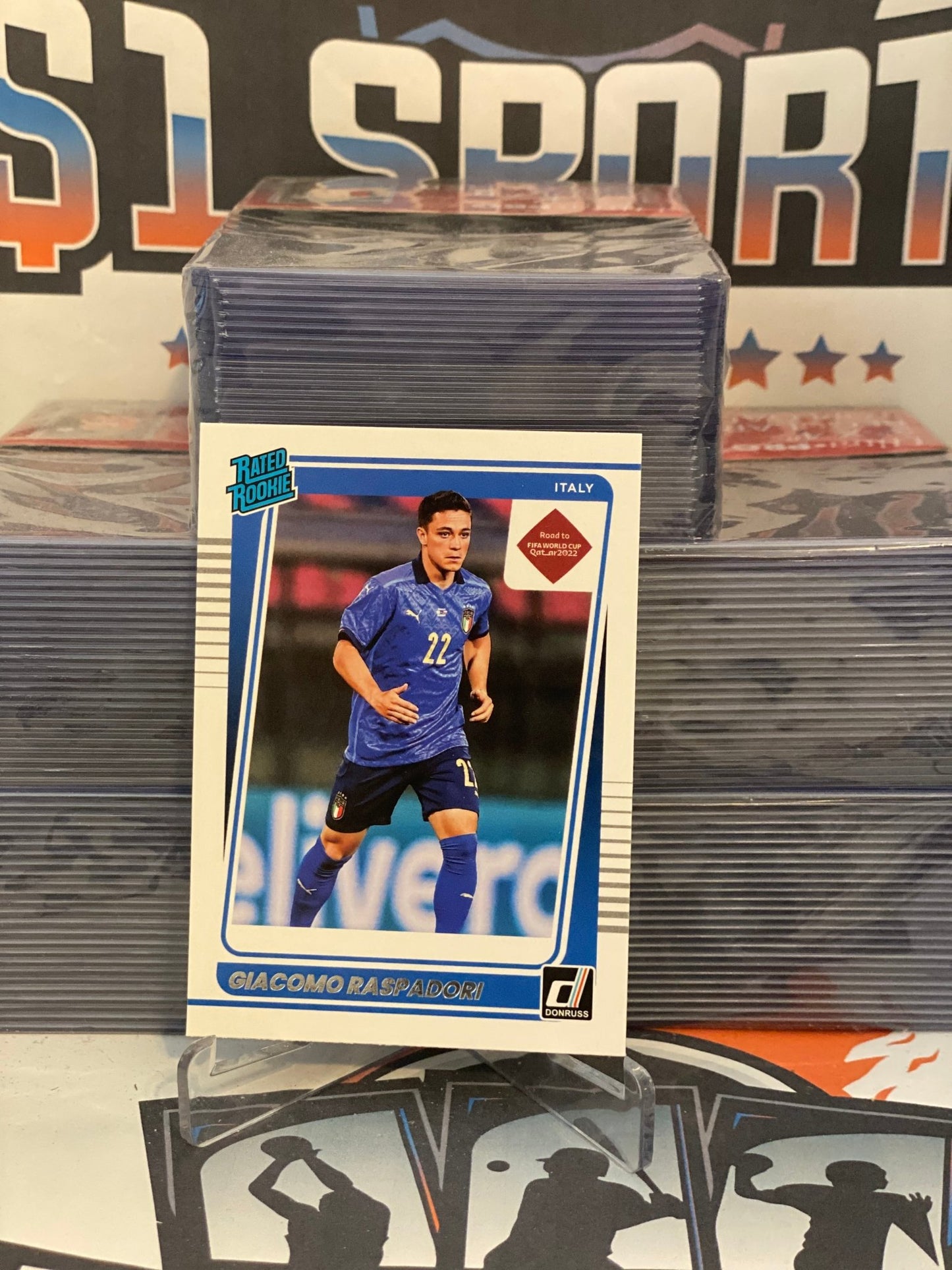 2021 Donruss FIFA World Cup (Rated Rookie) Giacomo Raspadori #187