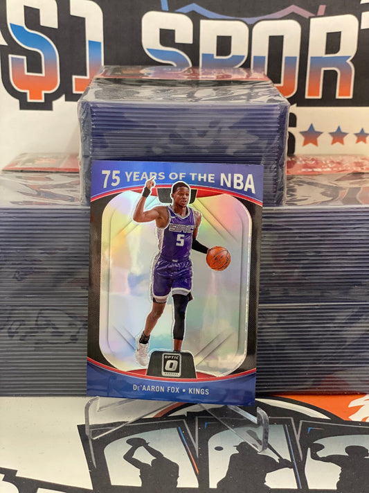 2021 Donruss Optic (75 Years of the NBA) De'Aaron Fox #33