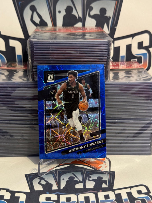 2021 Donruss Optic (Blue Velocity Prizm) Anthony Edwards #83