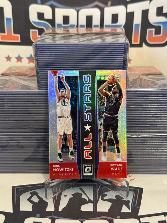 2021 Donruss Optic (Holo Prizm, All-Stars) Dirk Nowitzki & Dwyane Wade #12