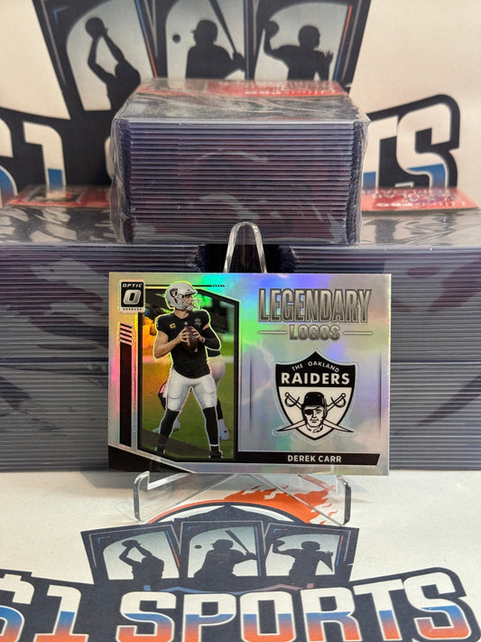 2021 Donruss Optic (Holo Prizm, Legendary Logos) Derek Carr #LL-11