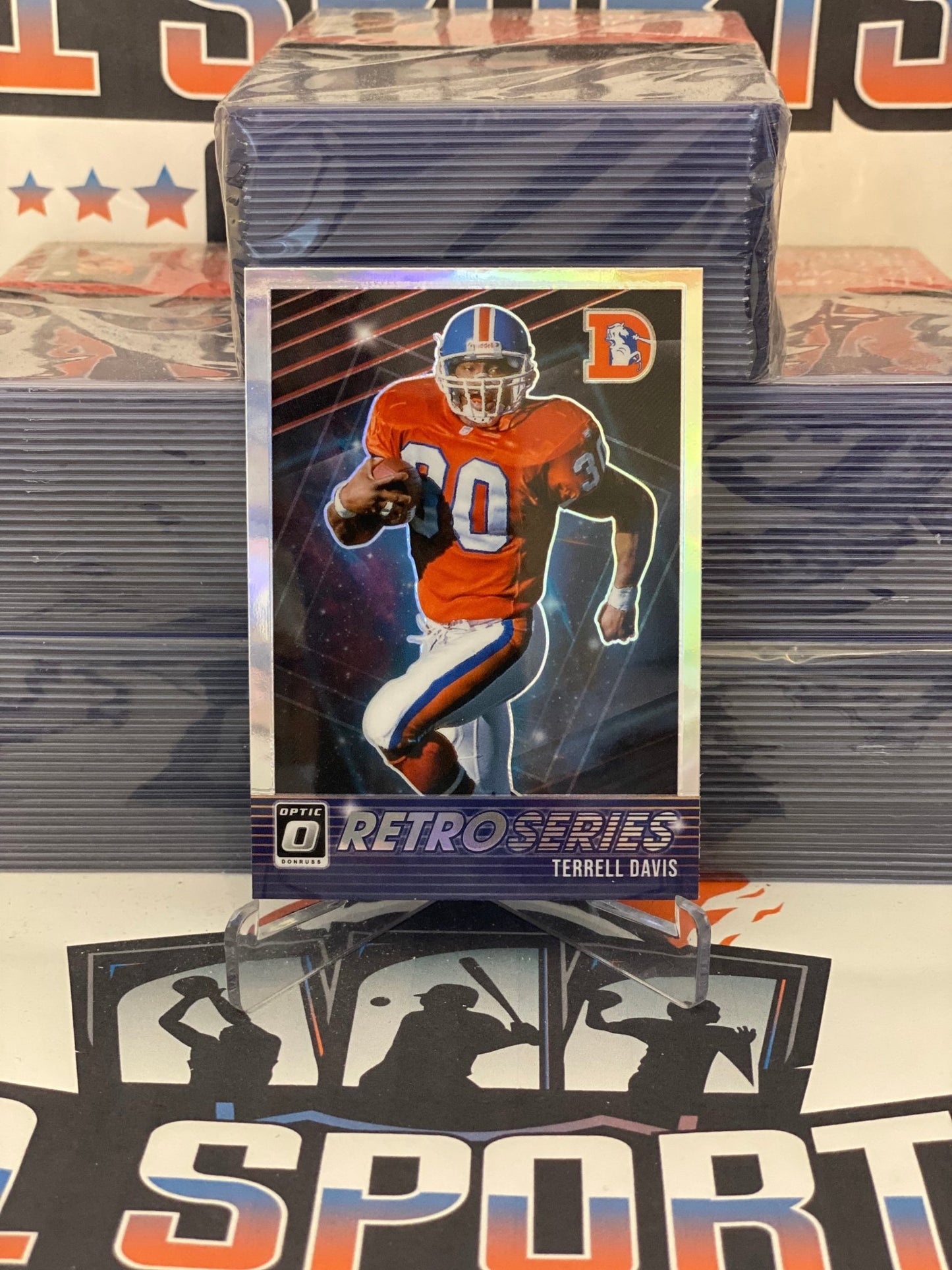 2021 Donruss Optic (Holo Prizm, Retro Series) Terrell Davis #RS-TD