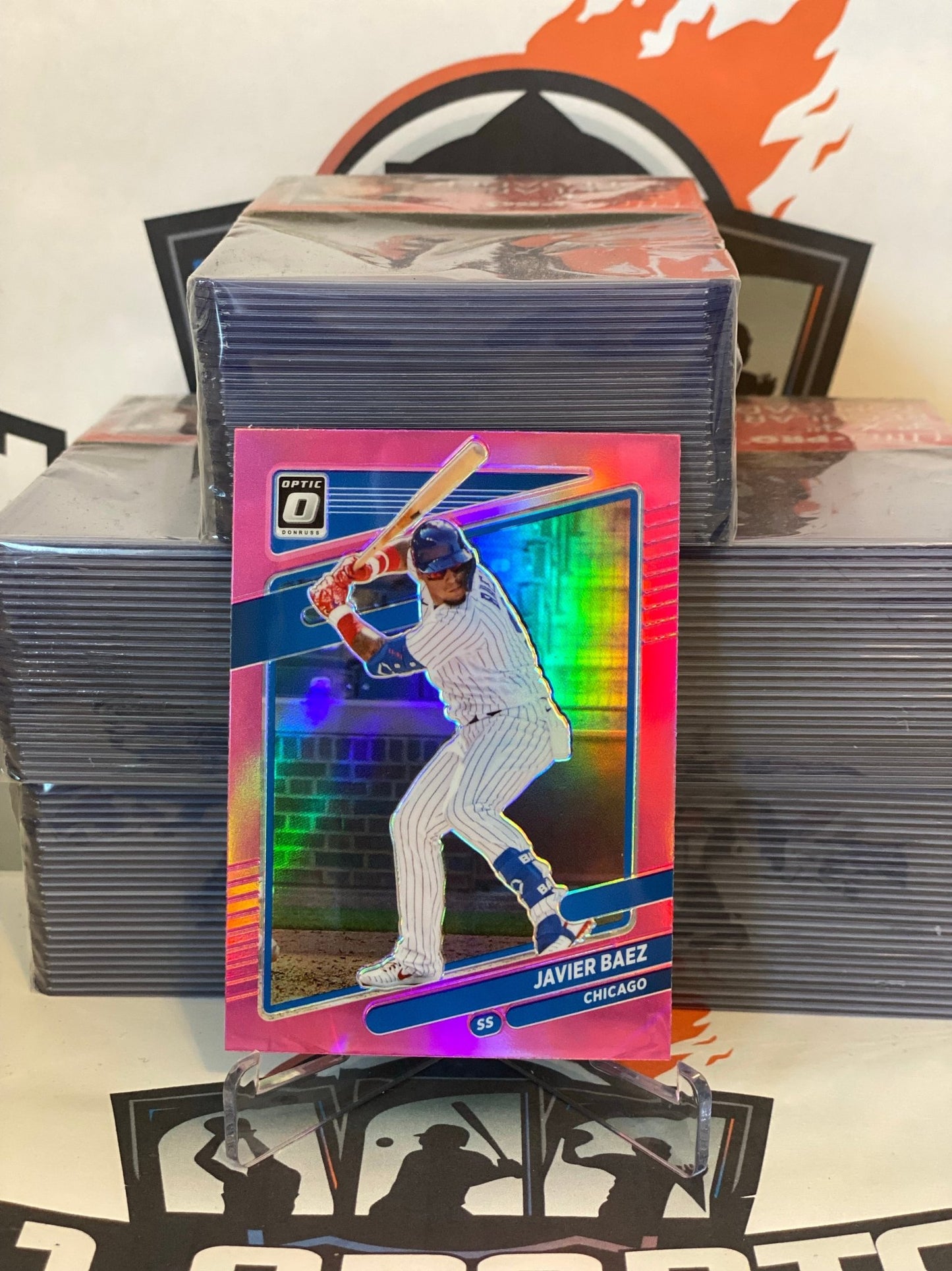 2021 Donruss Optic (Pink Prizm) Javier Baez #147