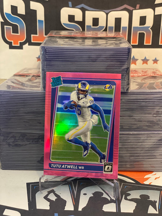 2021 Donruss Optic (Pink Prizm Preview, Rated Rookie) Tutu Atwell #P-272
