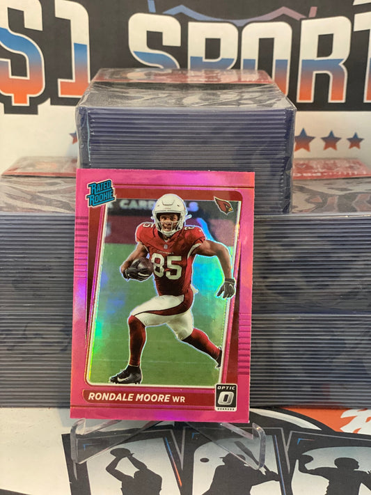 2021 Donruss Optic (Pink Prizm, Rated Rookie) Rondale Moore #217