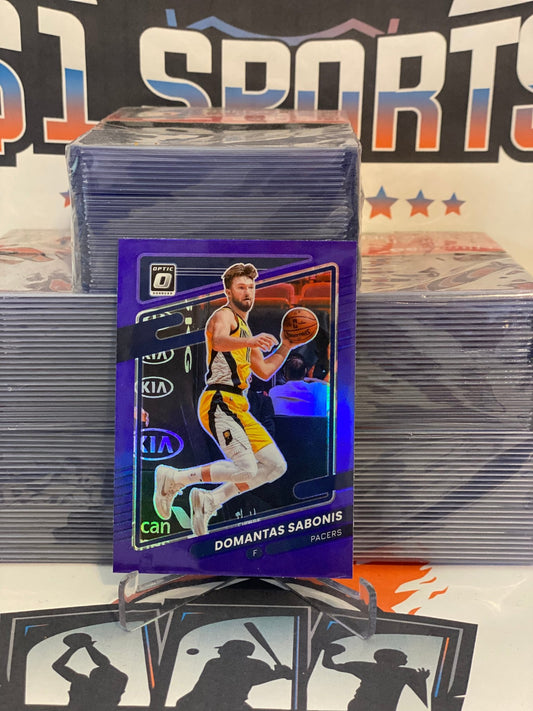 2021 Donruss Optic (Purple Prizm) Domantas Sabonis #94