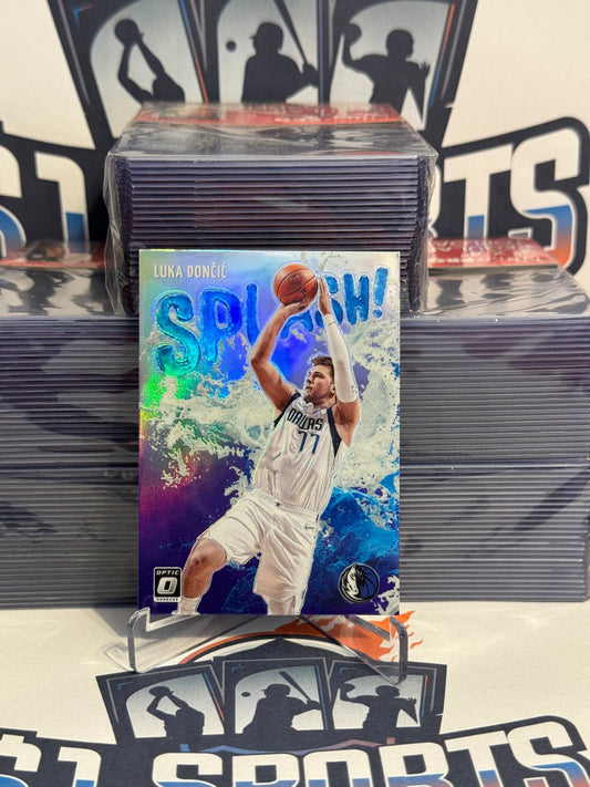 2021 Donruss Optic (Purple Prizm, Splash!) Luka Doncic #4