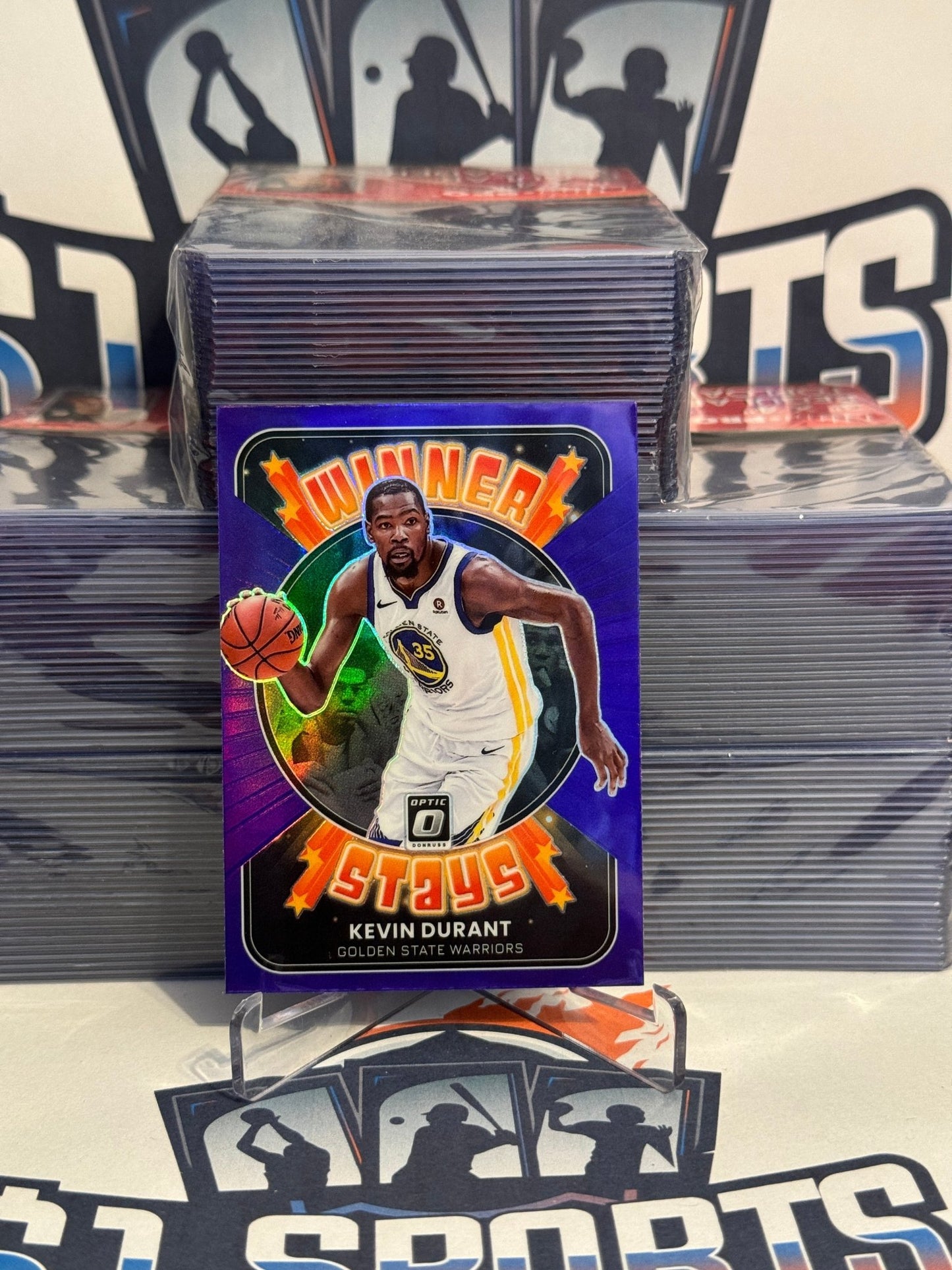 2021 Donruss Optic (Purple Prizm, Winner Stays) Kevin Durant #17