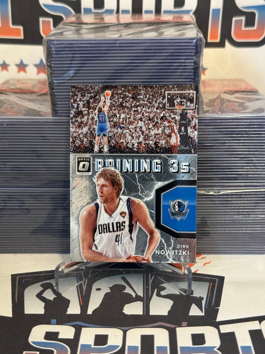 2021 Donruss Optic (Raining 3s) Dirk Nowitzki #18