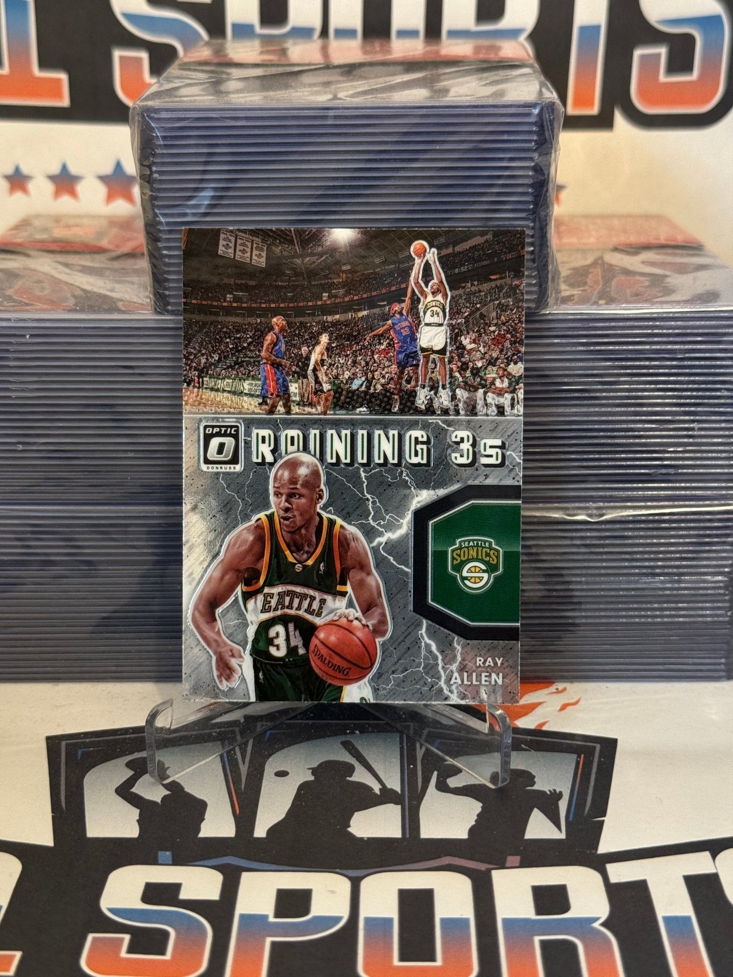 2021 Donruss Optic (Raining 3s) Ray Allen #20