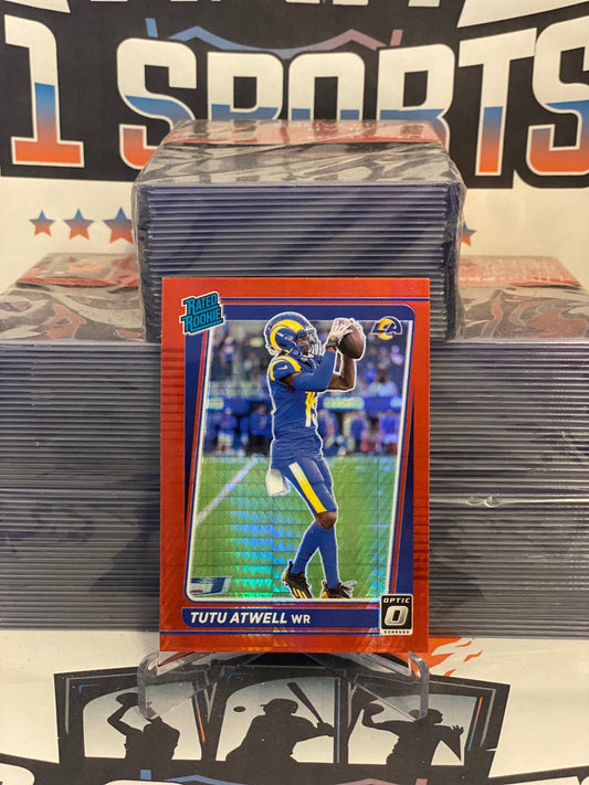 2021 Donruss Optic (Red Hyper Prizm, Rated Rookie) Tutu Atwell #220