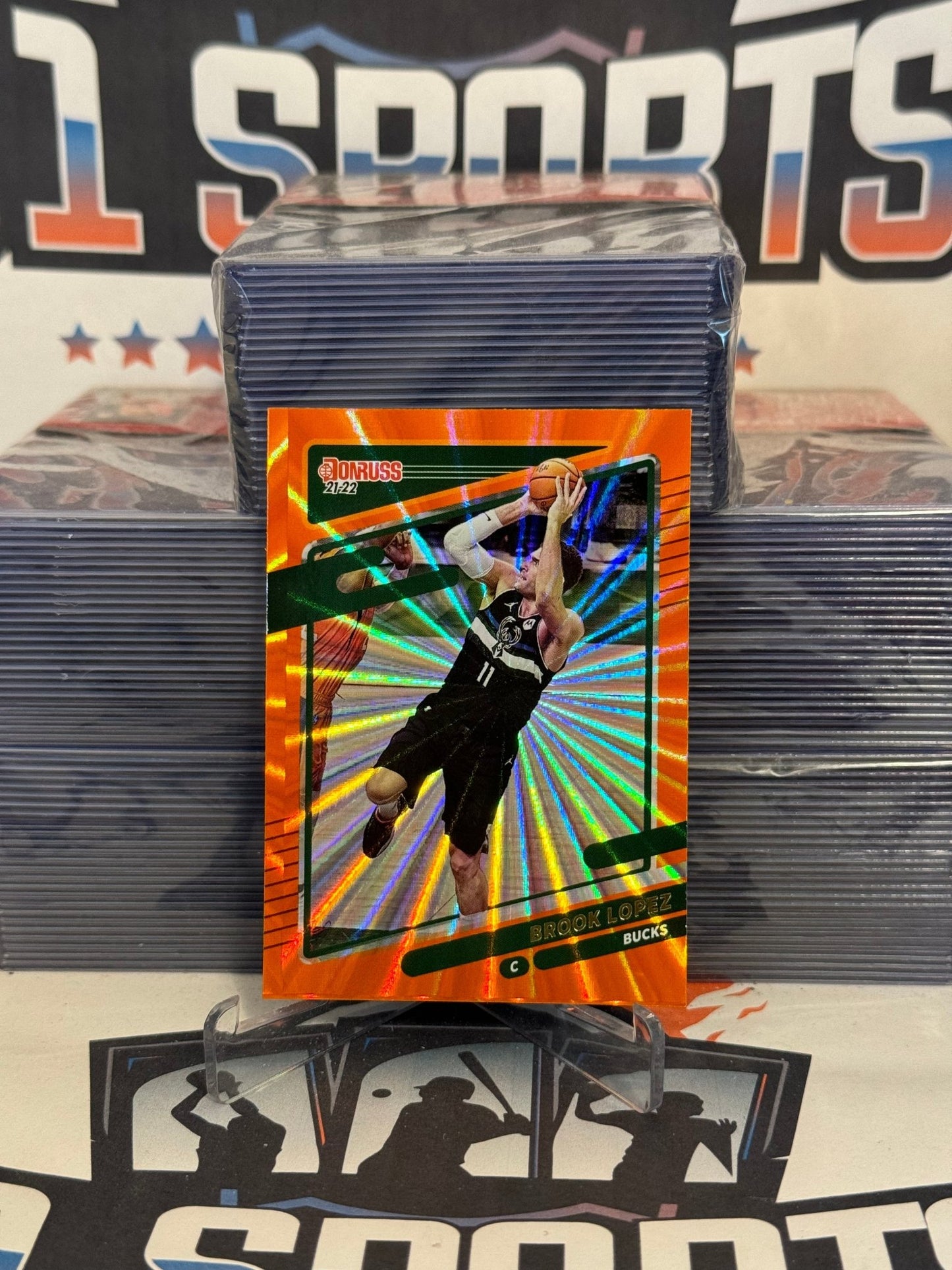 2021 Donruss (Orange Laser Holo) Brook Lopez #88