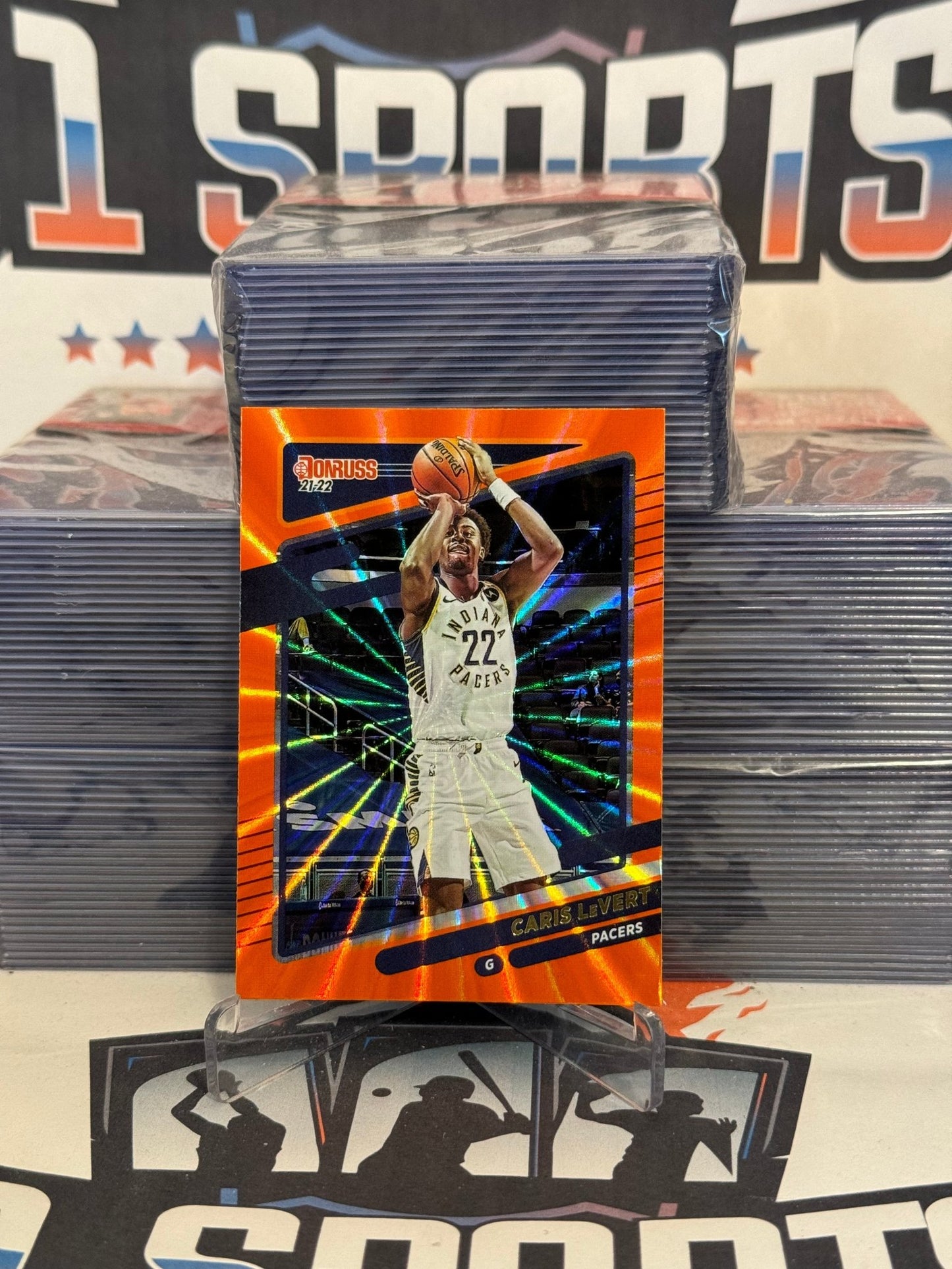 2021 Donruss (Orange Laser Holo) Caris LeVert #125