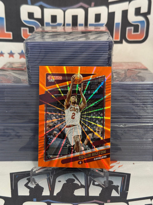 2021 Donruss (Orange Laser Holo) Collin Sexton #124