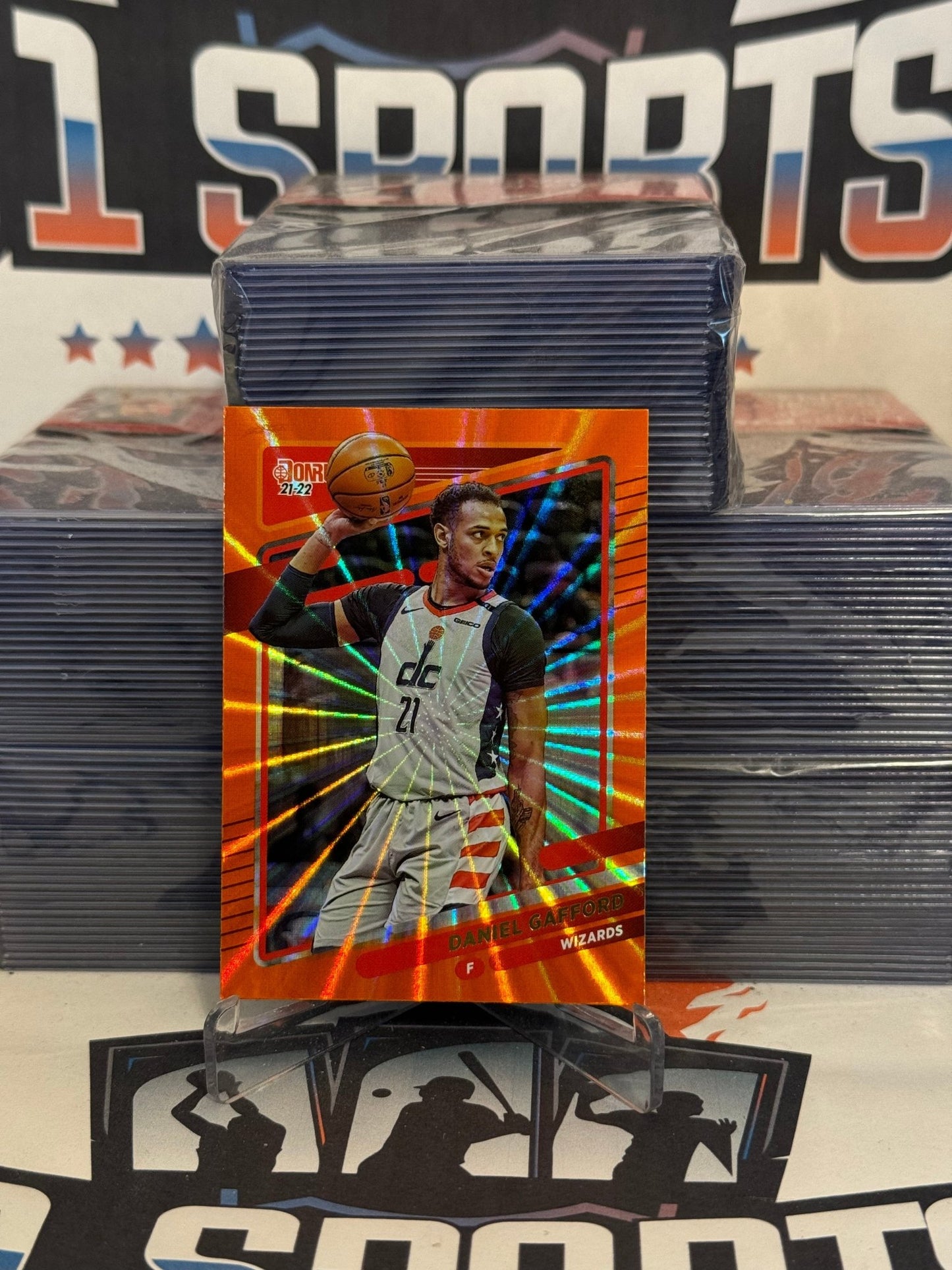 2021 Donruss (Orange Laser Holo) Daniel Gafford #143