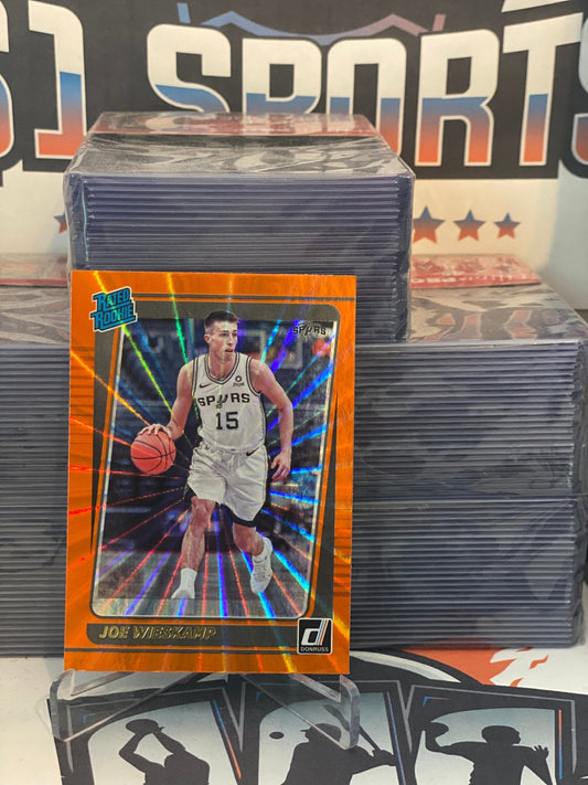 2021 Donruss (Orange Laser Prizm, Rated Rookie) Joe Wieskamp #230