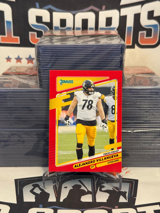 2021 Donruss (Red Press Proof) Alejandro Villanueva #24
