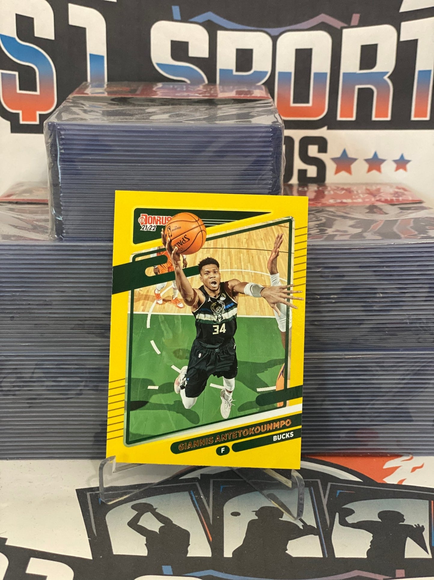 2021 Donruss (Yellow) Giannis Antetokounmpo #177
