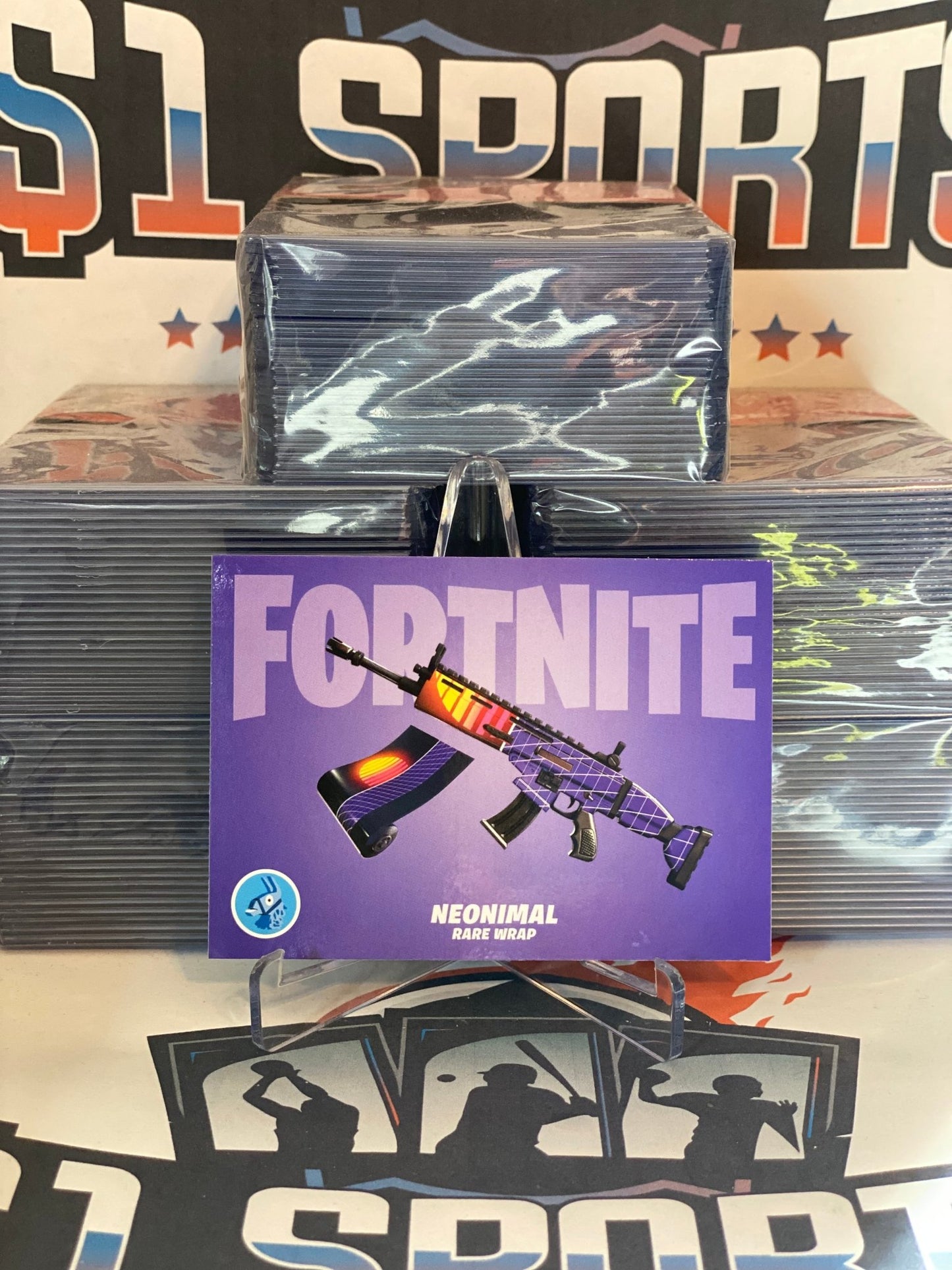 2021 Fortnite Series 3 (Wraps) Neonimal / Ocean Wave Rare Wrap #W28