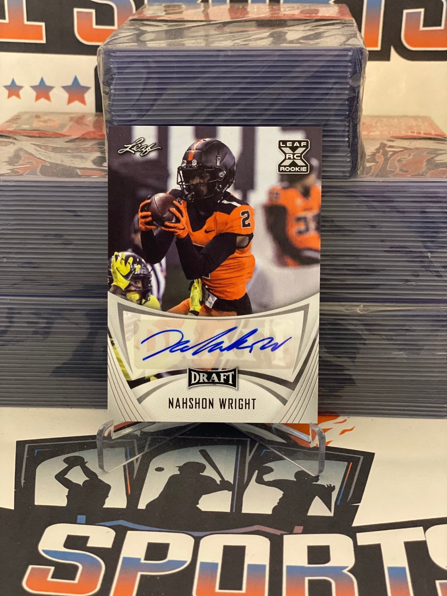 2021 Leaf Draft (Auto) Nashon Wright Rookie #BA-NW1