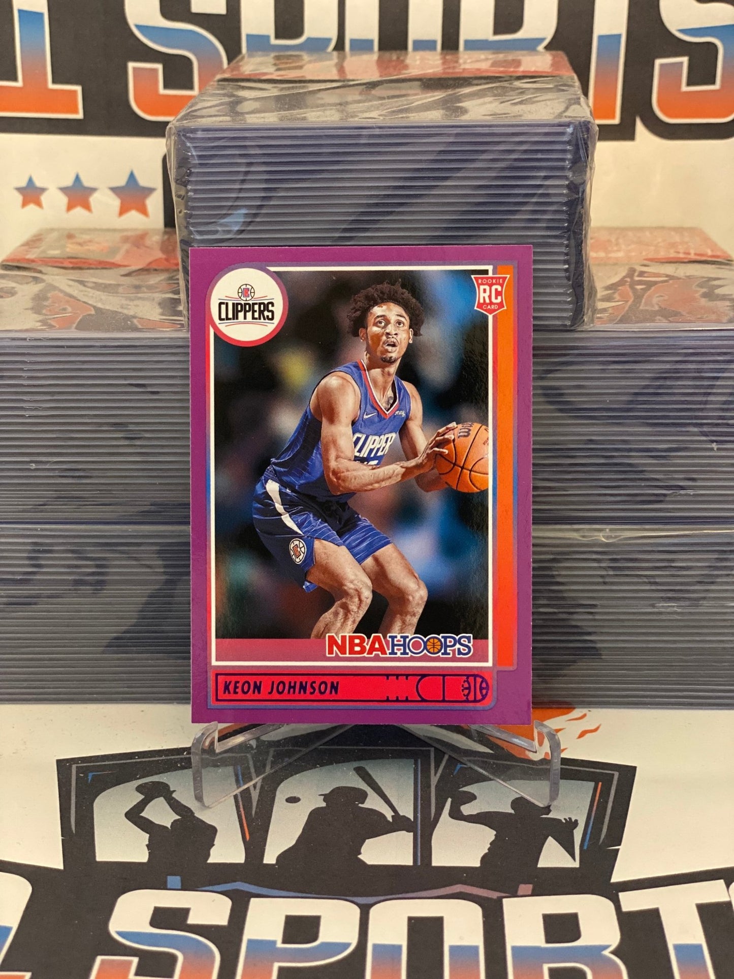 2021 NBA Hoops (Purple) Keon Johnson Rookie #205