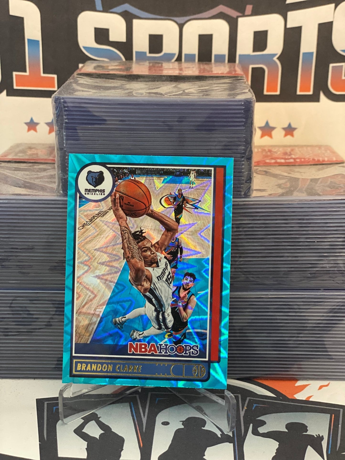 2021 NBA Hoops (Teal Explosion) Brandon Clarke #182