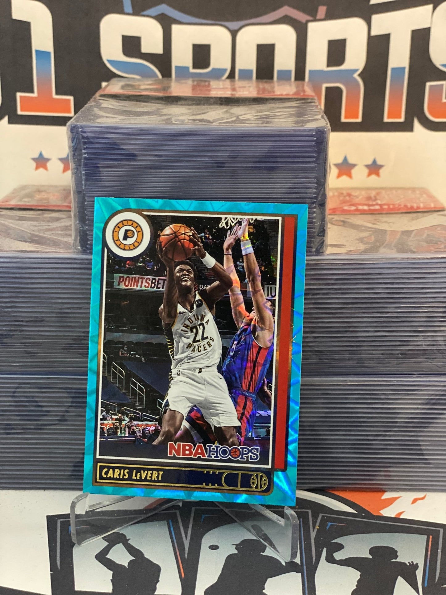 2021 NBA Hoops (Teal Explosion) Caris LeVert #163