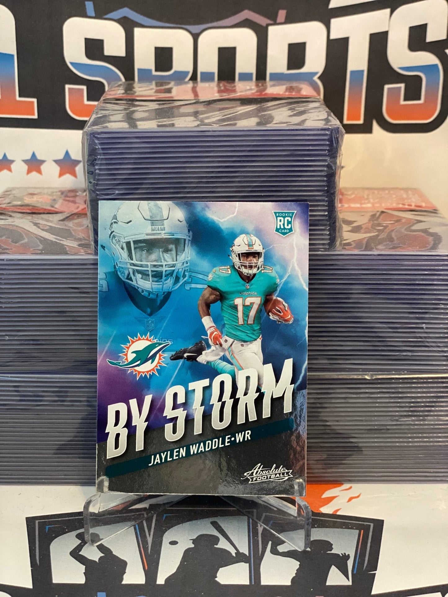 2021 Panini Absolute (By Storm) Jaylen Waddle Rookie #BST-6