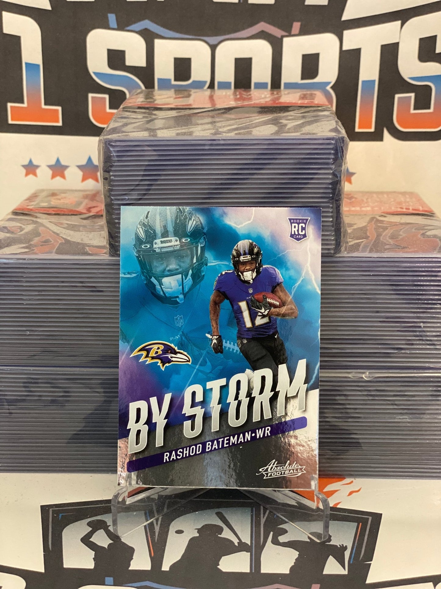 2021 Panini Absolute (By Storm) Rashod Bateman Rookie #BST-13