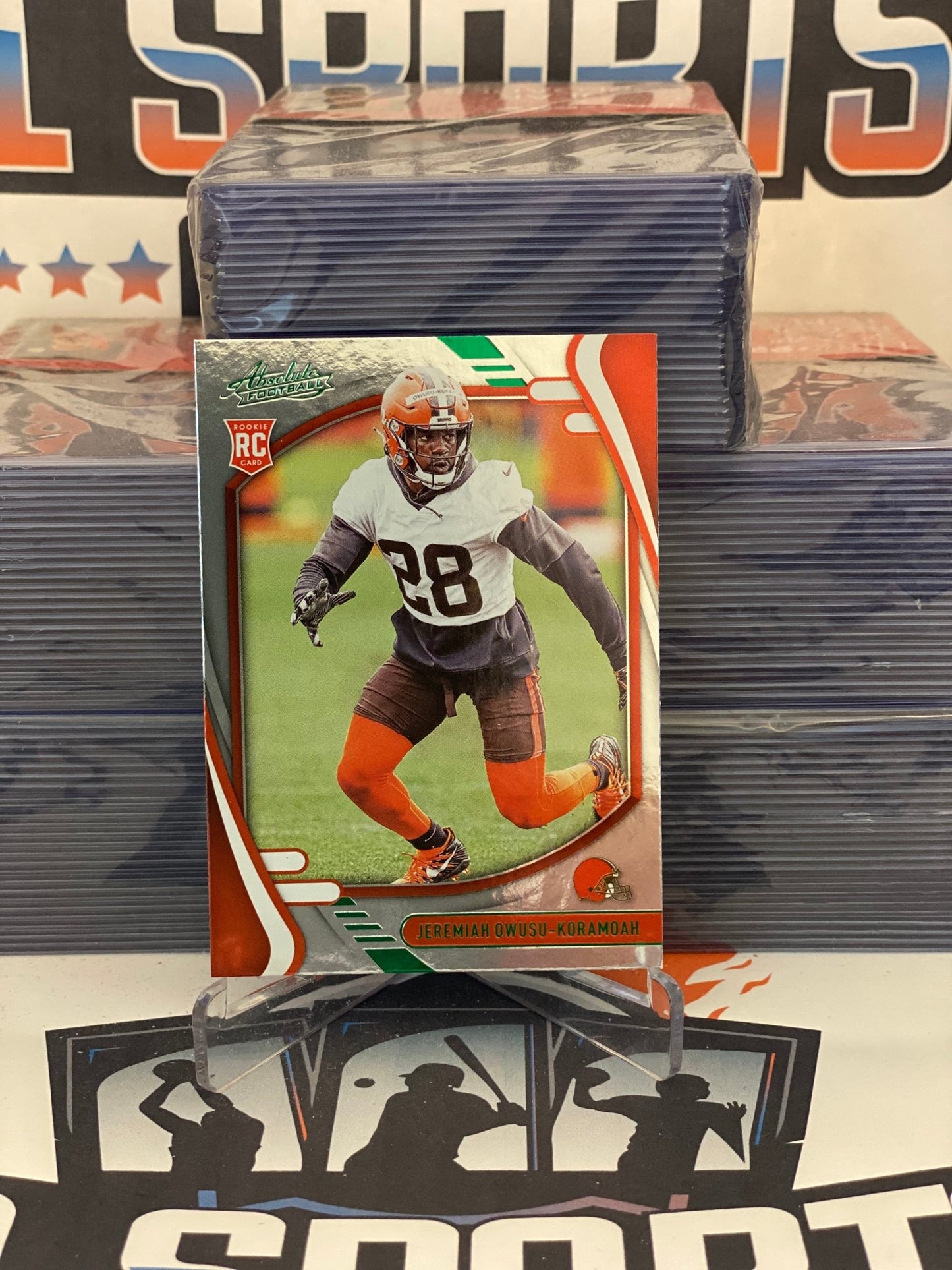 2021 Panini Absolute (Green) Jeremiah Owusu-Koramoah Rookie #160